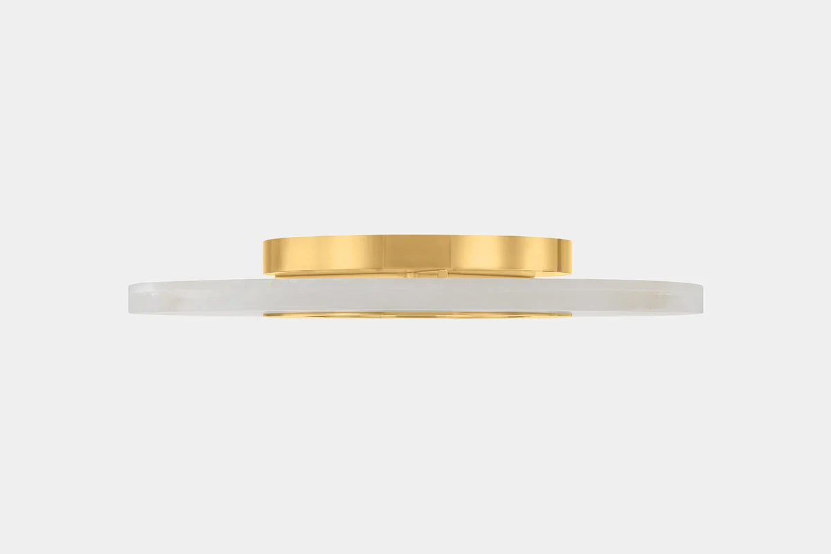 Alto Flush Mount | Sculptural Elegance with Natural Alabaster