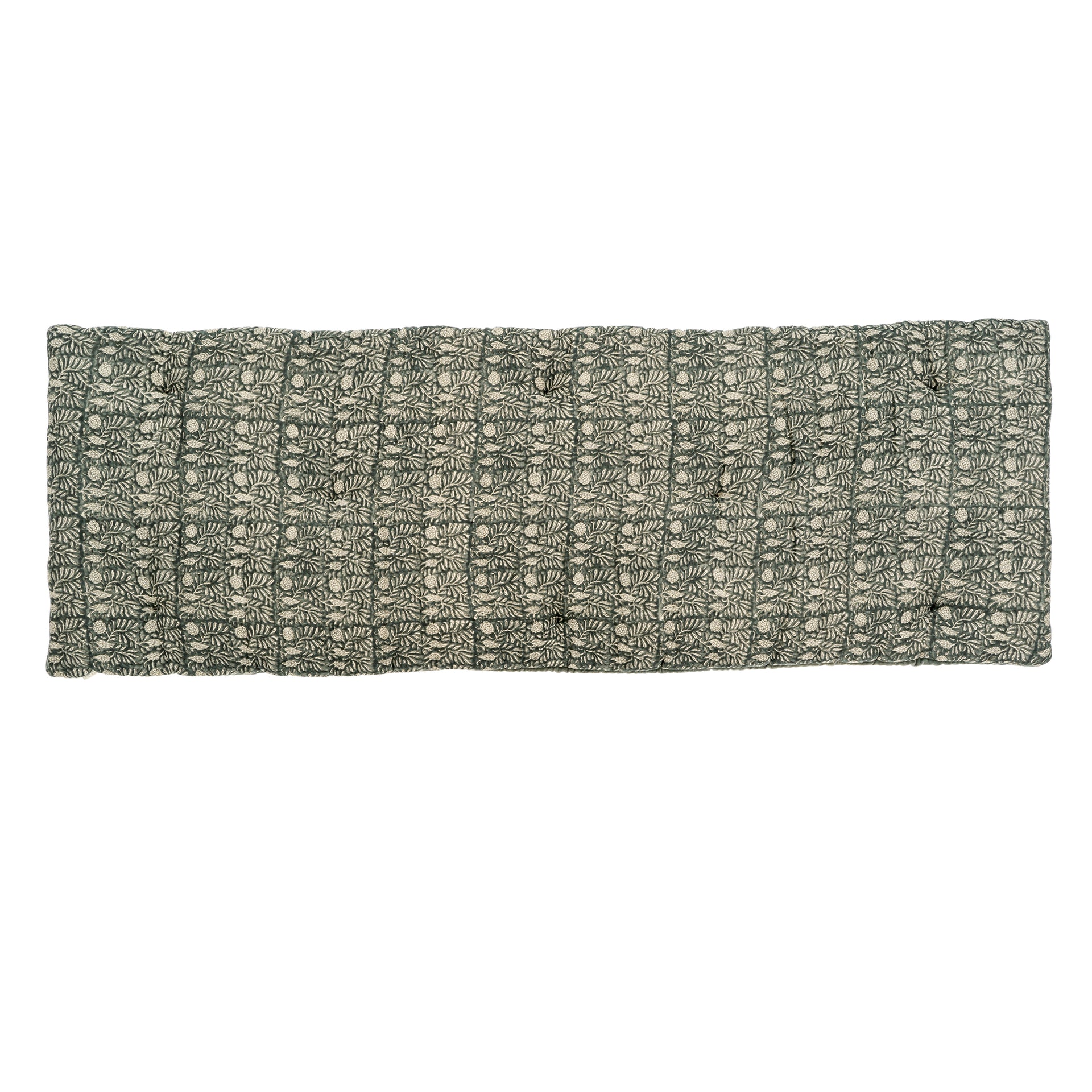 Tulsi Black Print Velvet French Mattress