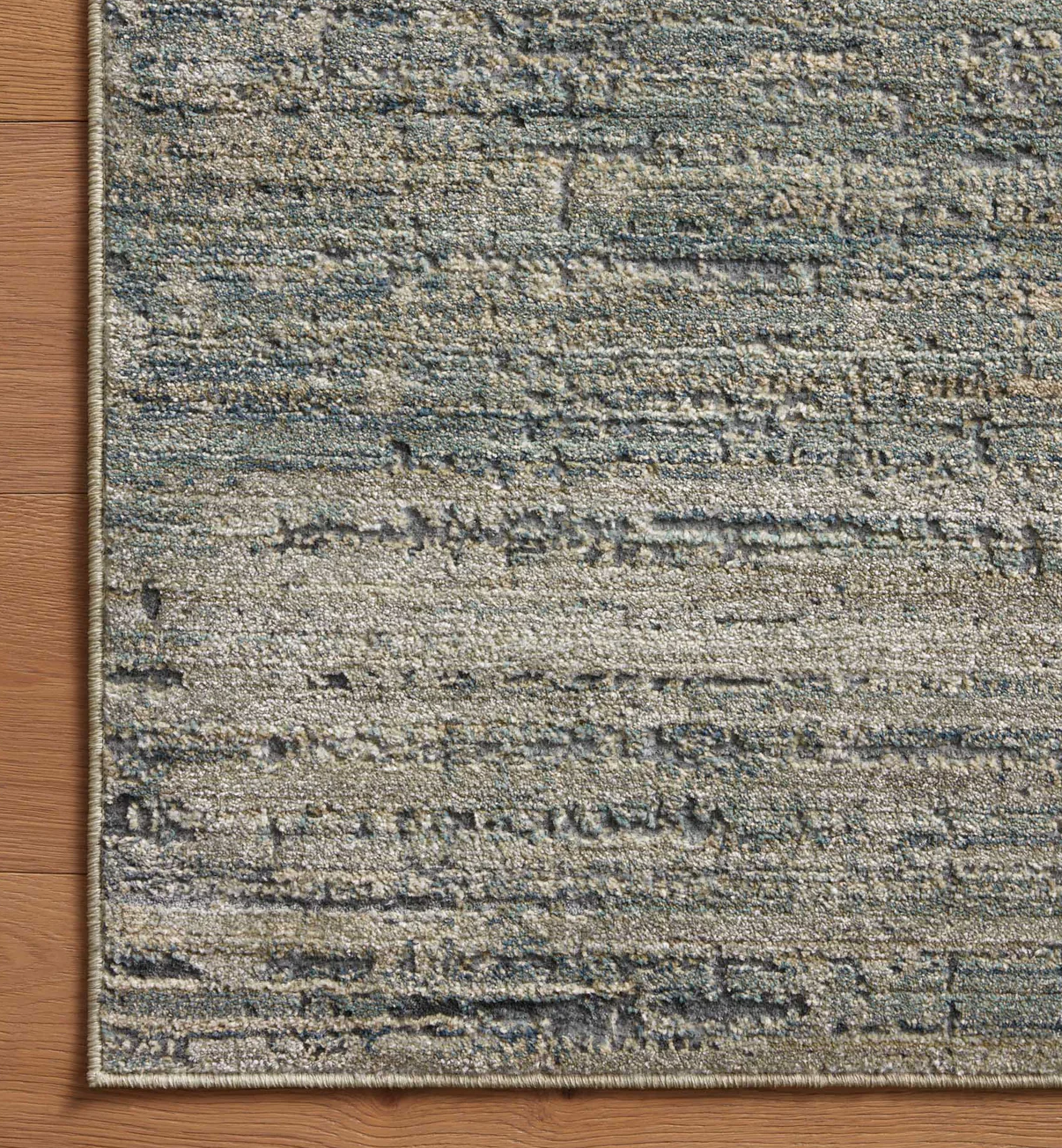Dive into Luxury: Arden Rug in Lagoon/Sage - Stripes of Bliss!
