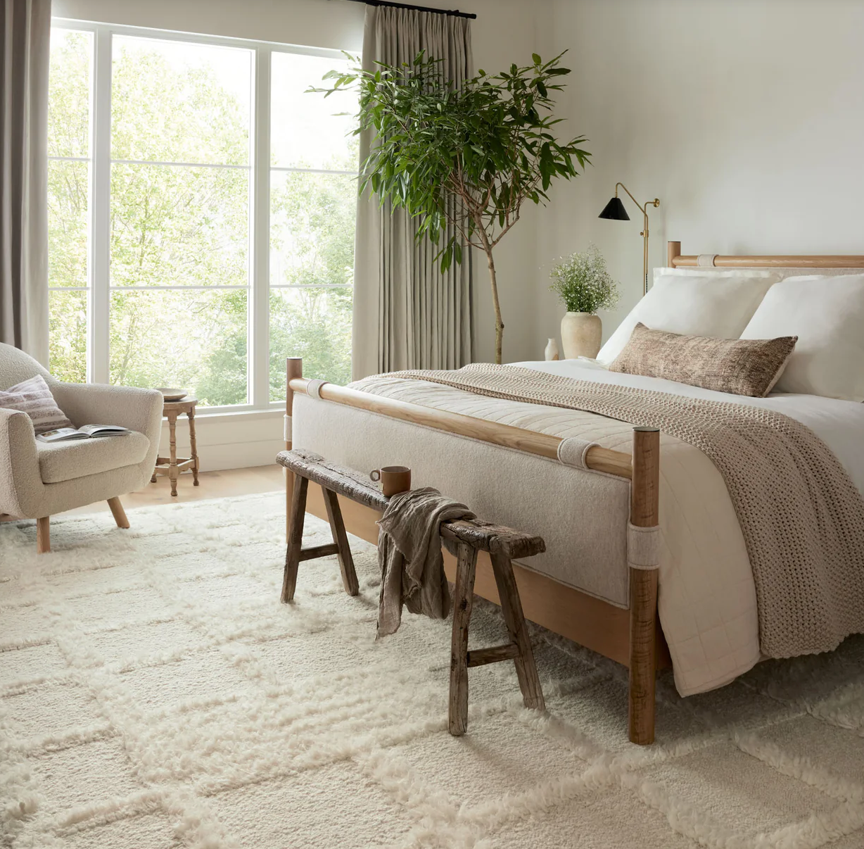Asymmetrical Beauty: Explore the High-Low Texture of Caison- Ivory Rug
